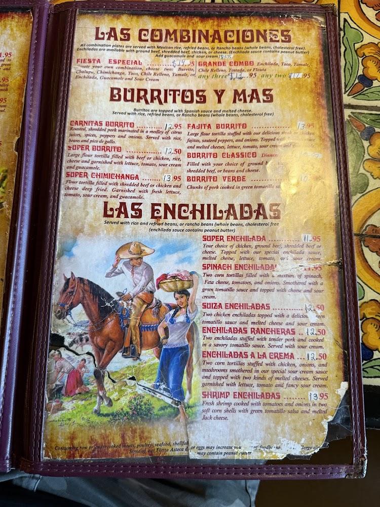Fiesta Azteca on Hwy 192 Menu image 1